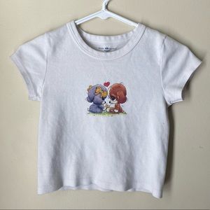 Brandy Melville Tee Crop Top